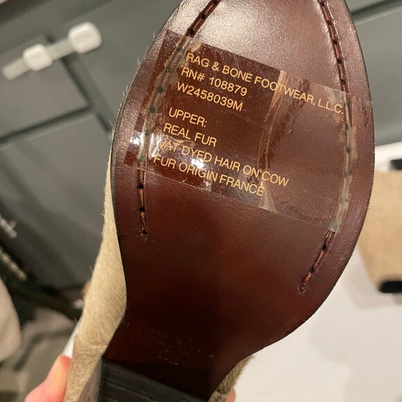 Rag & Bone Fur Ankle Boots (US 9) - Picture 5 of 5
